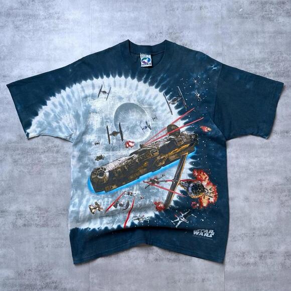 Liquid Blue Other - Vintage Star Wars Liquid Blue 1996 Millennium Falcon T shirt